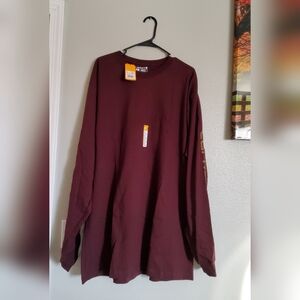 Men's Carhartt Long Sleeve Shirt Size TALL XL